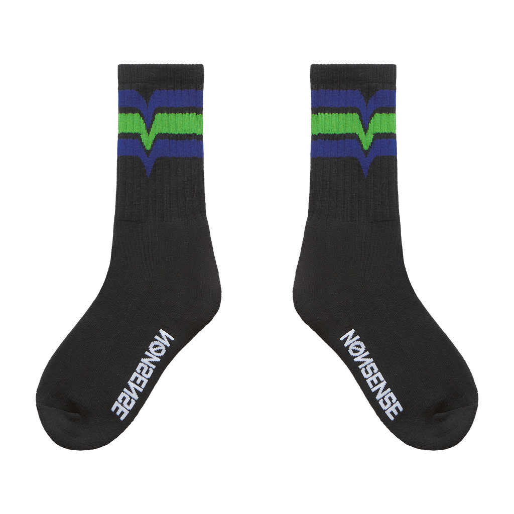 TOUCH GRASS SOCKS - BLACK