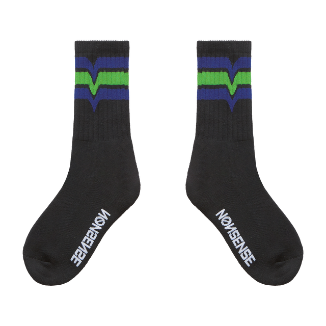 TOUCH GRASS SOCKS - BLACK