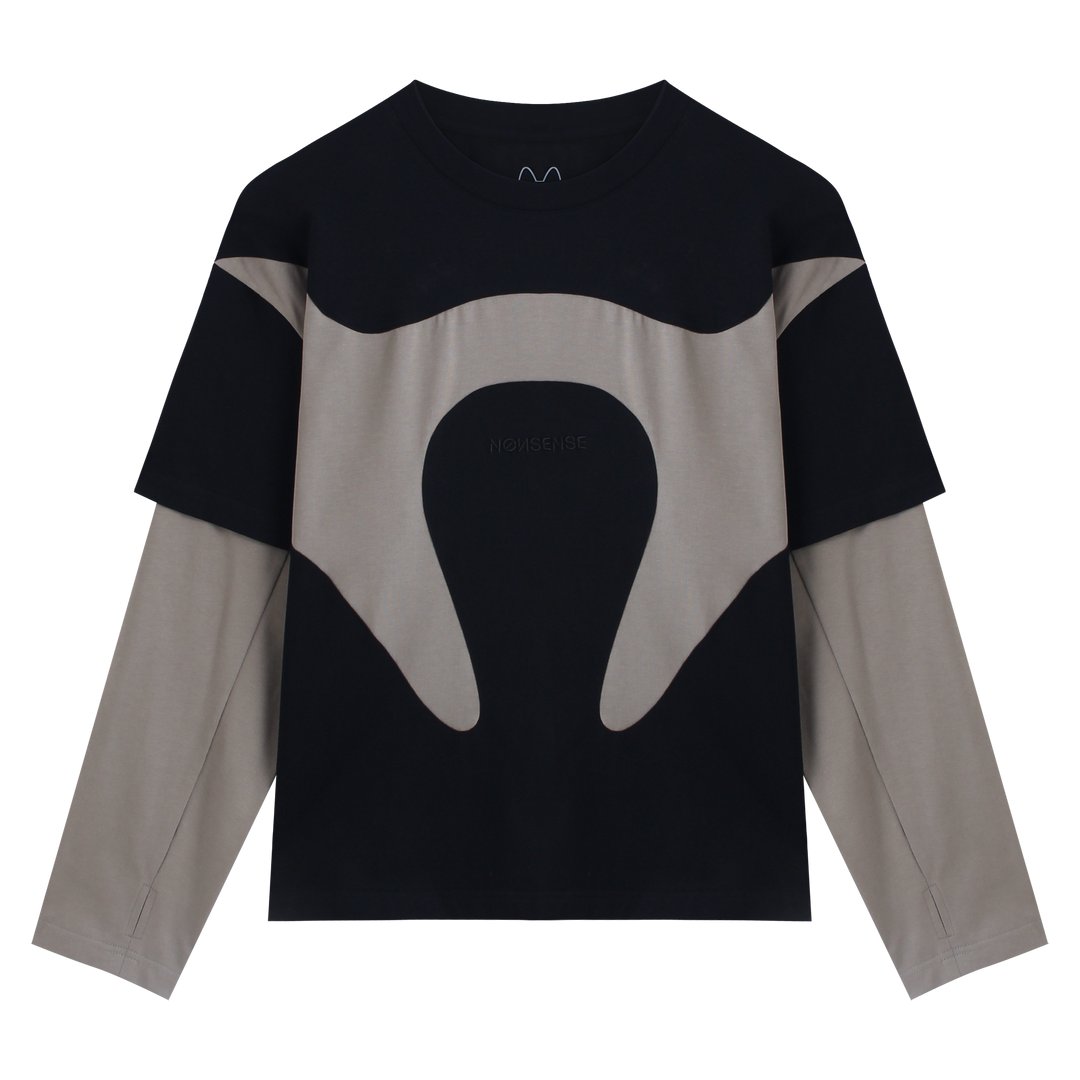 COLOR BLOCK LS T-SHIRT