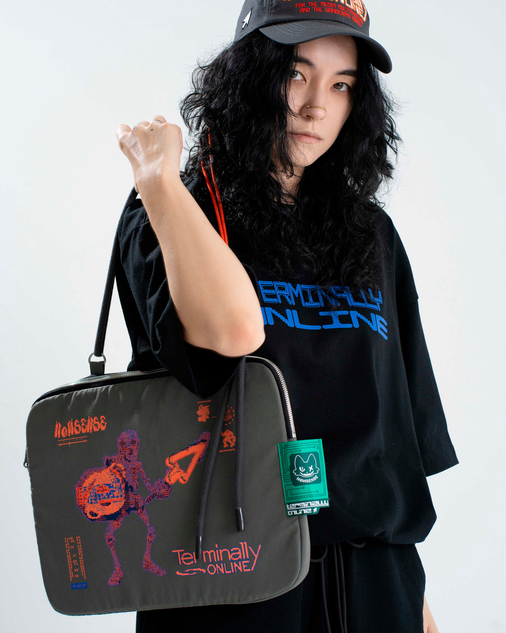 TERMINALLY ONLINE LAPTOP BAG