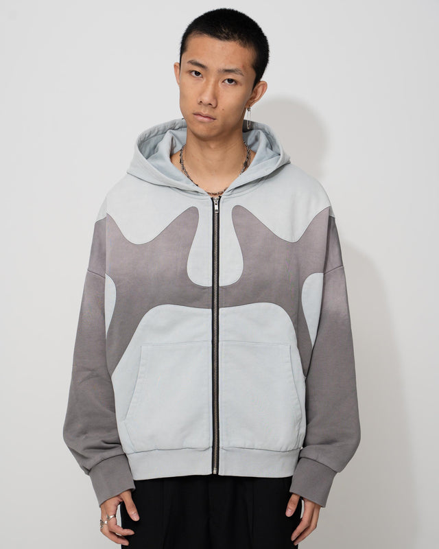 COLOR BLOCK HOODIE WASHED