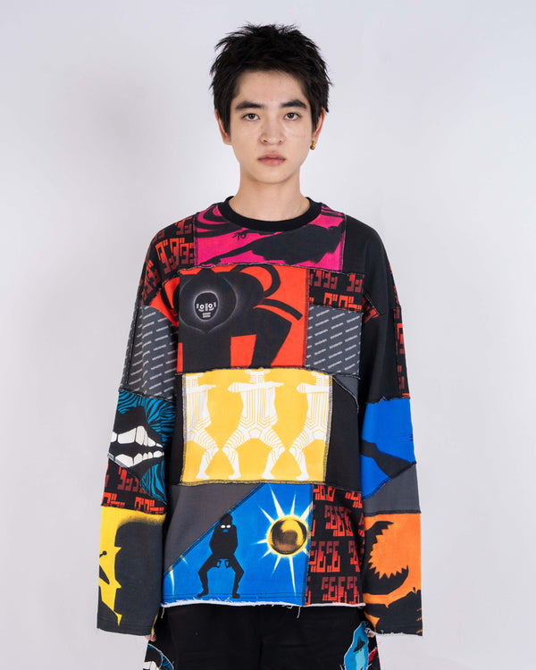 OP PANEL STITCHED CREWNECK