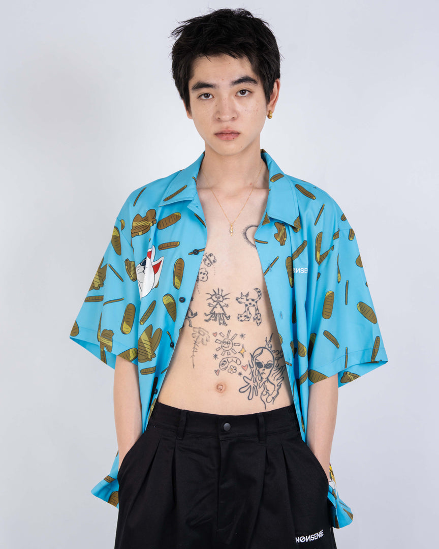 TURBO GRANNY BUTTON DOWN SHIRT – NONSENSE.JP