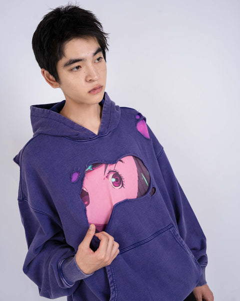 endlessmade 紫パーカー　S jahxncho MOMO WEATHERED HOODIE – NONSENSE.JP