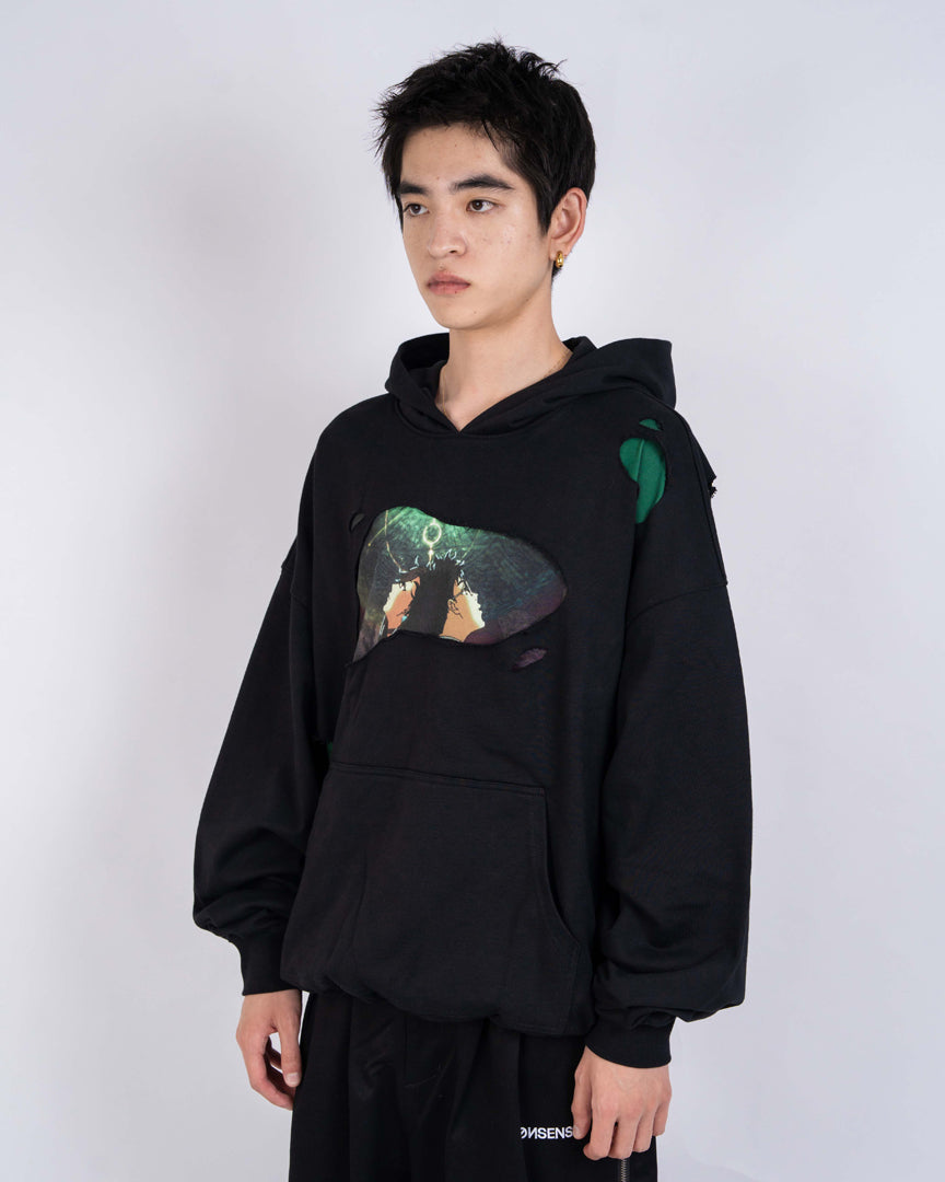 MOMO & OKARUN WEATHERED HOODIE – NONSENSE.JP