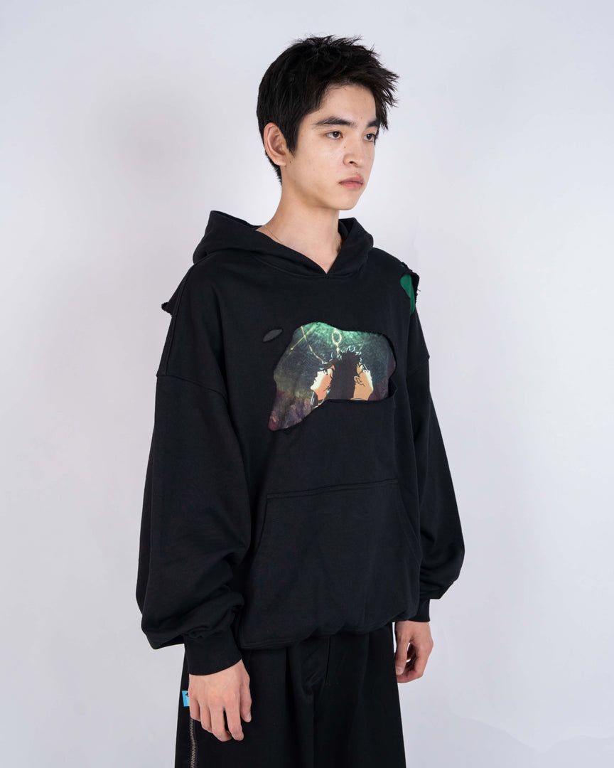 モモ MOMO & OKARUN WEATHERED HOODIE – NONSENSE.JP