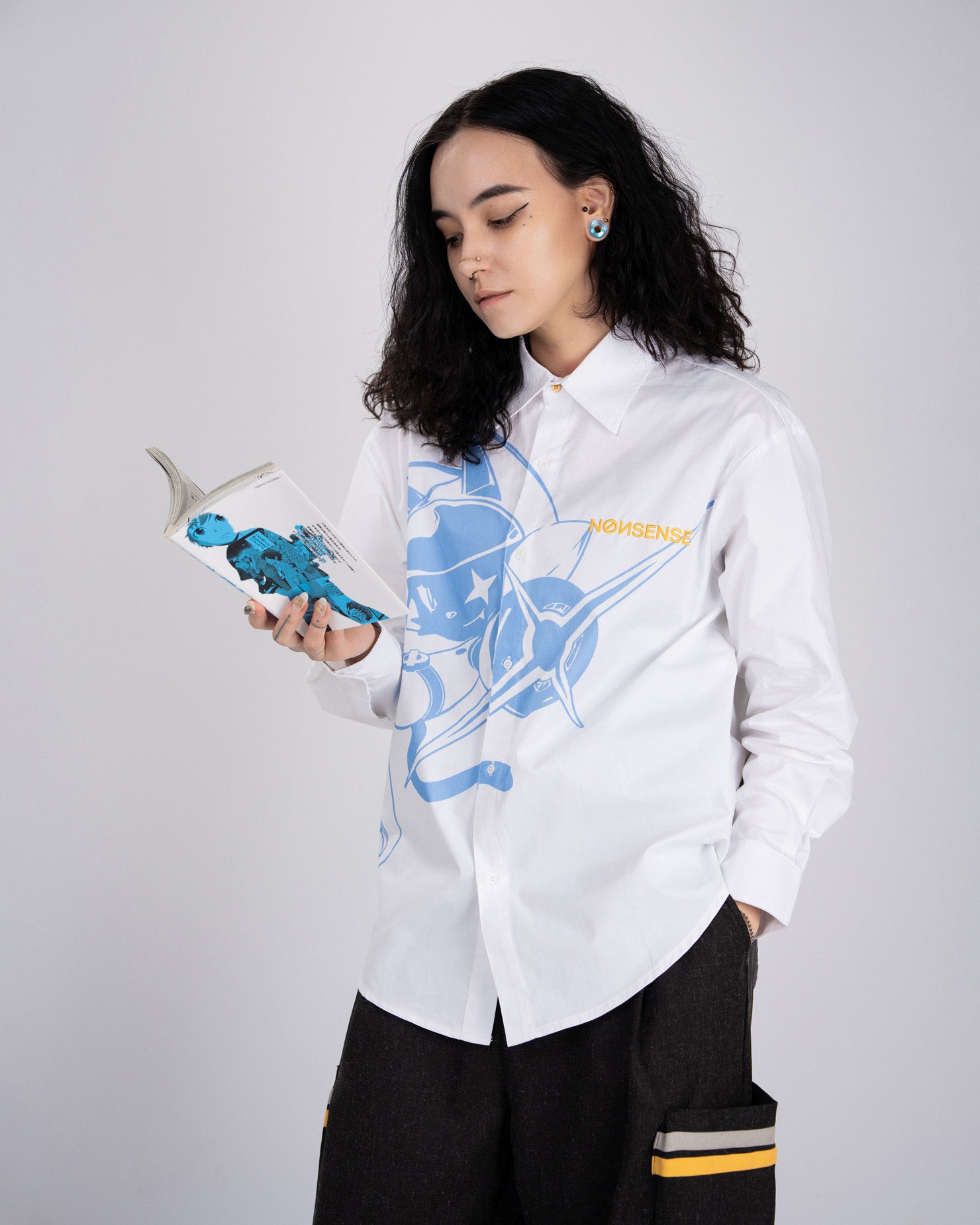 シャツ Men's Long Sleeve Classic Fit Premium Button Down Premium Dress