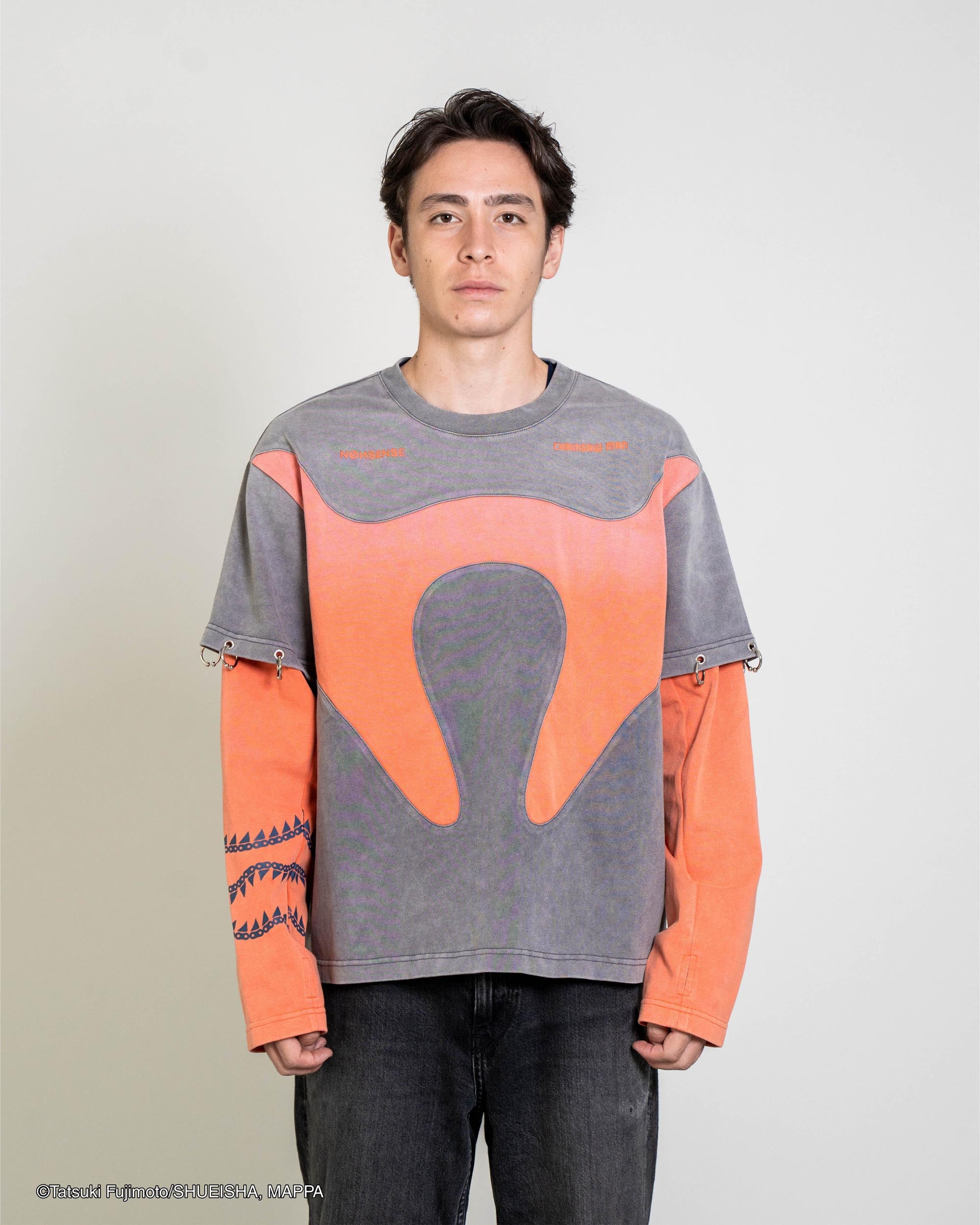 NØИSENSE CHAINSAW MAN: COLOR BLOCK LS T-SHIRT – NONSENSE.JP