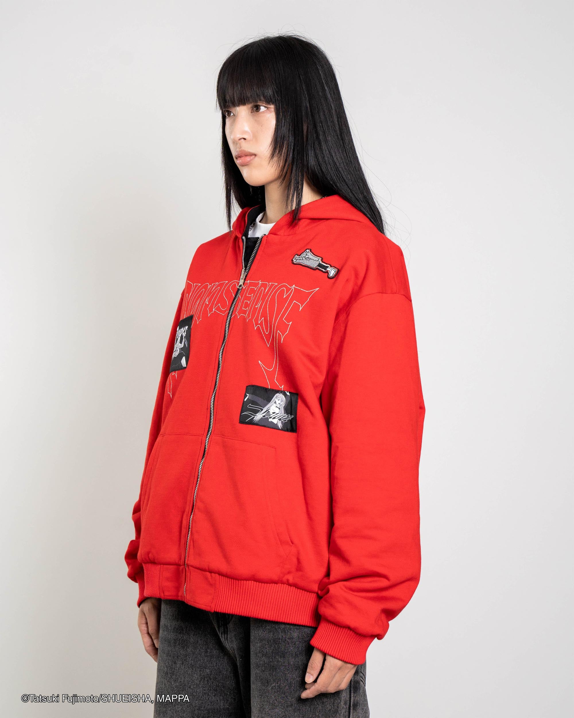 CHAINSAW MAN ストリートウェア　Nonsense NØИSENSE CHAINSAW MAN: COLOR BLOCK HOODIE – NONSENSE.JP