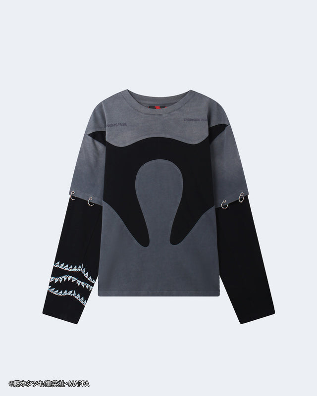 NØИSENSE CHAINSAW MAN: COLOR BLOCK LS T-SHIRT
