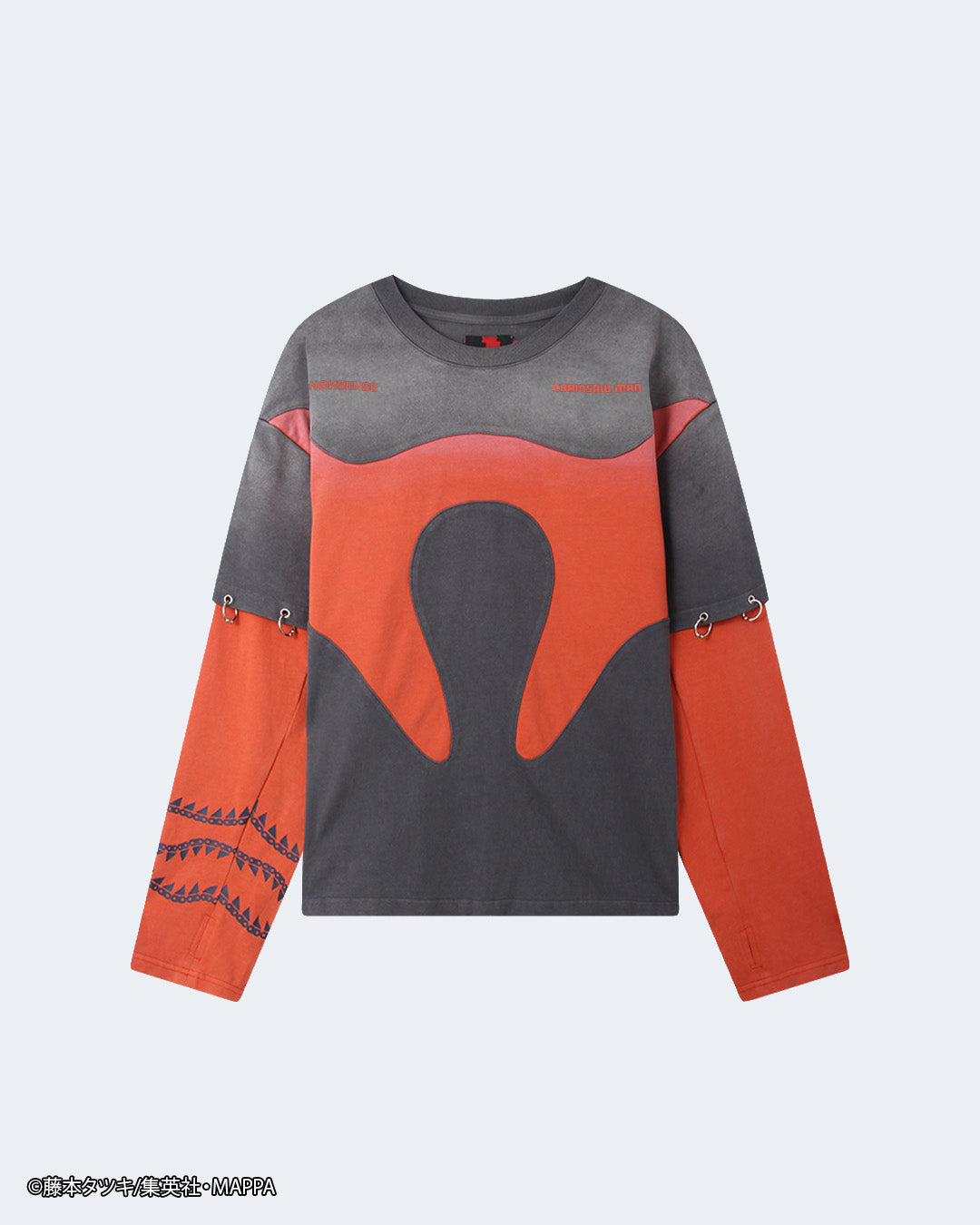 VERSO/ヴェルソ　Color Blocked LS T-shirt NØИSENSE CHAINSAW MAN: COLOR BLOCK LS T-SHIRT – NONSENSE.JP